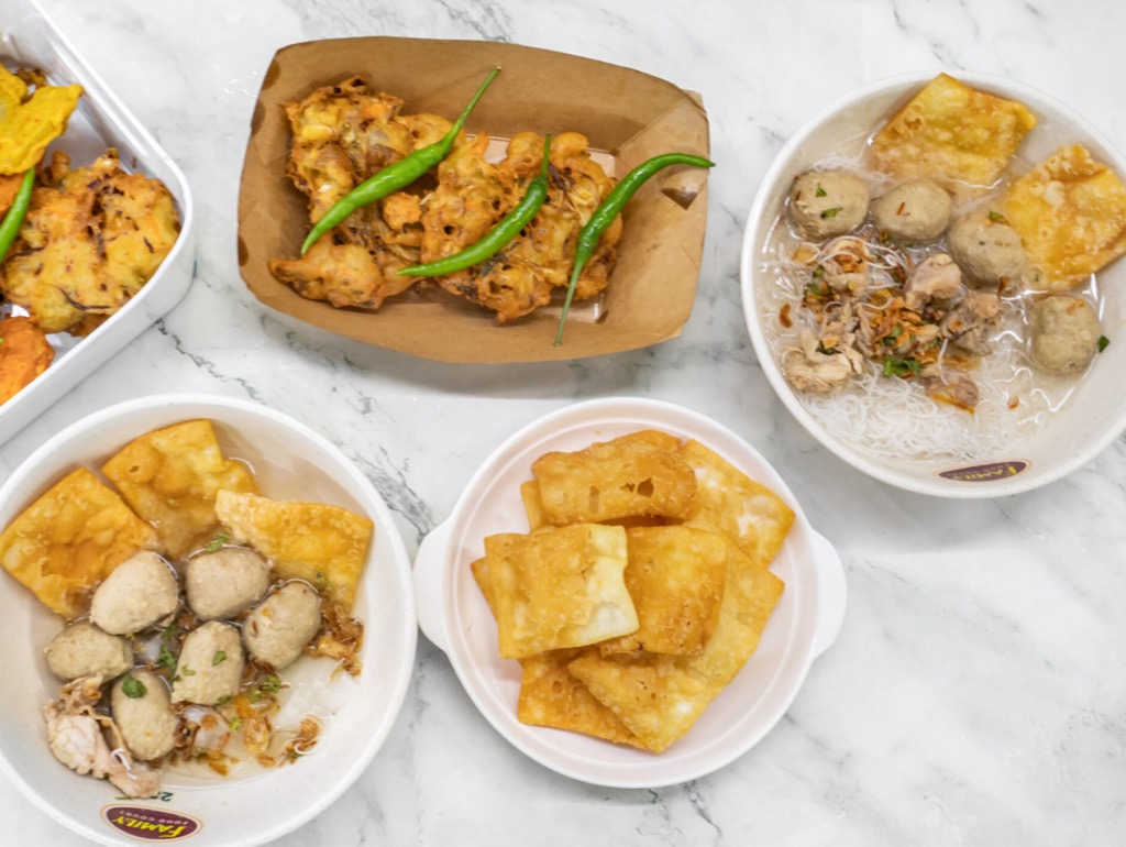 Indonesian dishes and snacks served at Dapur Bakso